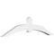 Ekena Millwork Archdale Architectural Grade PVC Gable Bracket, 84"W x 21"H x 4"D x 6"F, 6/12 Pitch GBP084X21X0406ARC00 - alternate 1
